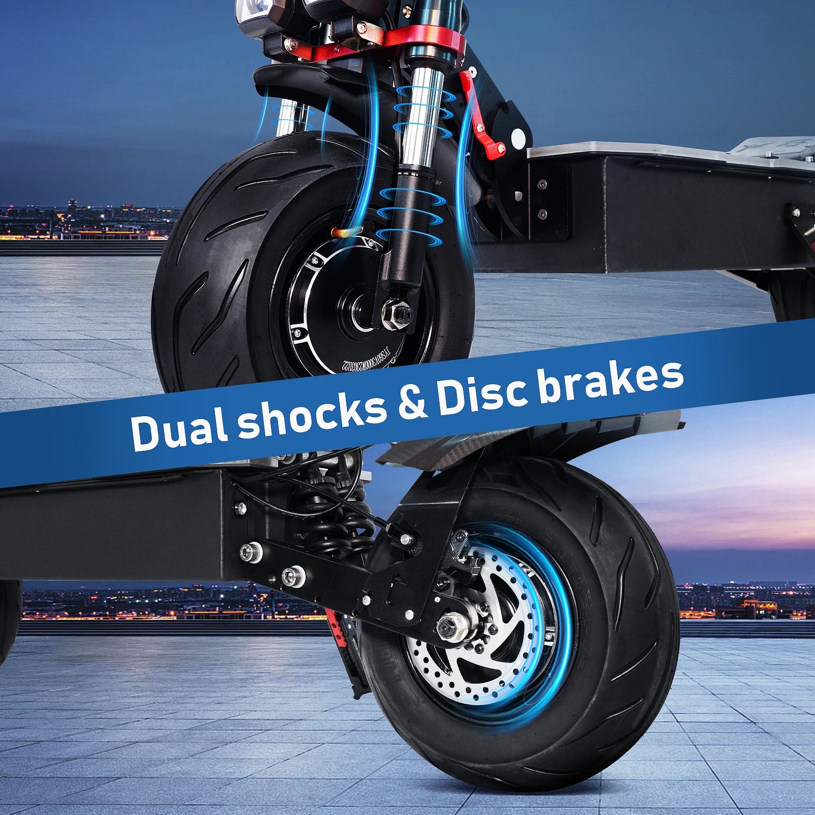 TIFGALOP K8 Adult Foldable Electric Scooter 12 Fat Tireh tire,E-mountain scooter 3000W*2 Motor 60V38AH Battery City Escooter
