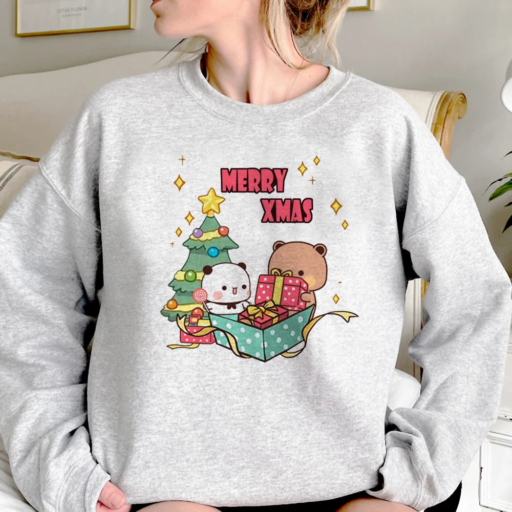 Bubu Dudu hoodies women funny long sleeve top anime pulls hoddies female streetwear clothes