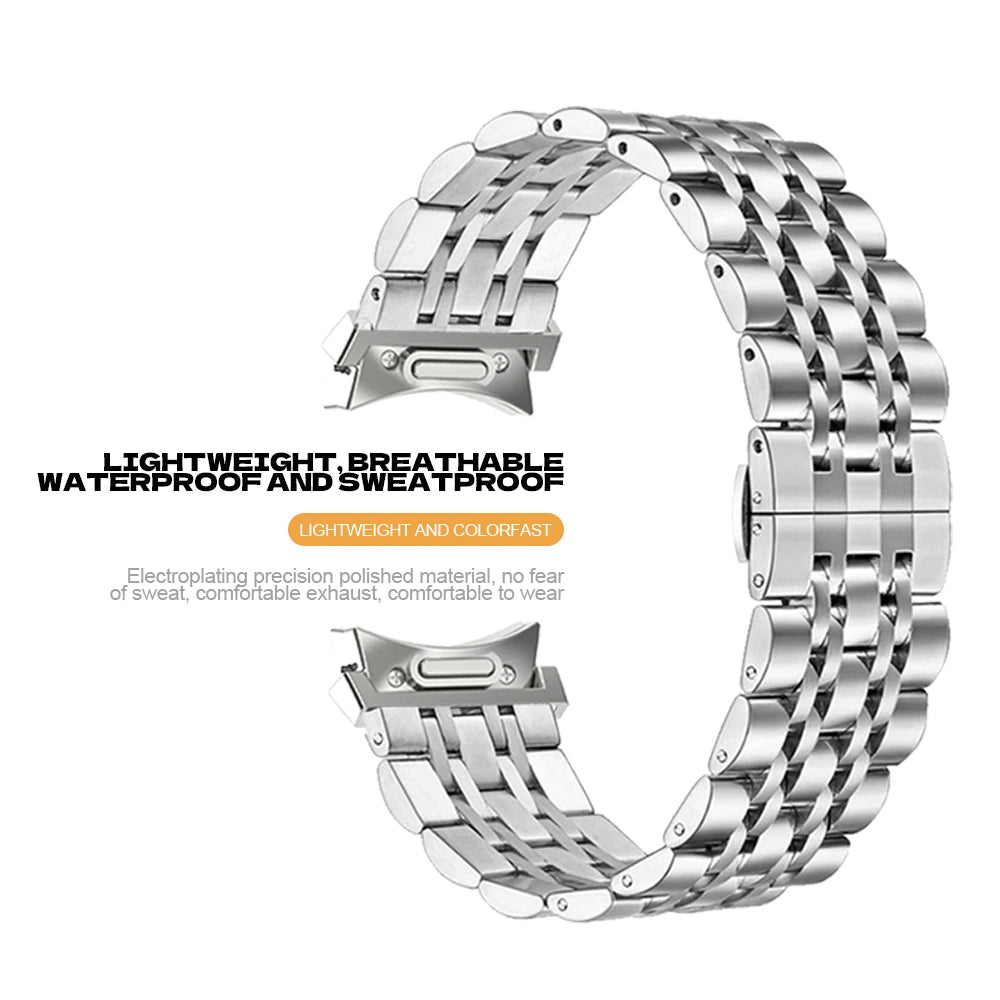 No Gaps Stainless Steel Strap For Samsung Galaxy Watch 6 5 4 44mm 40mm 5Pro 45mm Band Watch 6 4 Classic 43 47mm 42/46mm Bracelet