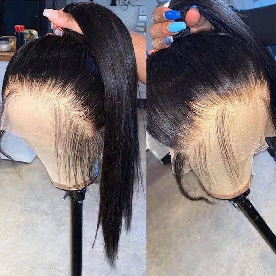250% Full lace wig human hair wigs 100% human hair Brazilian PrePlucked hd Lace wigs 360 Straight human hair full lace wig