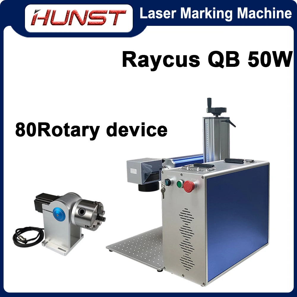 Hunst 50W 30W Fiber Laser Marking Machine Raycus MAX for DIY Jewelry,Gold,Silver,Ring, Bracelet, Metal Cutting Engraving Machine