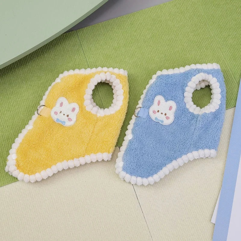 Rabbit Pattern Dog Vest Warm Plush Dog Clothes Autumn Soft Puppy Hoodies Luxury Cute Cat Vest Pullover Bichon Poodle Pet Apparel