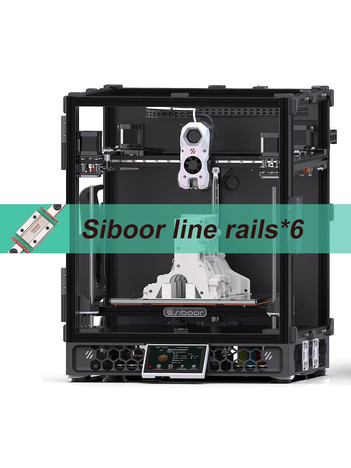 Upgraded SIBOOR Voron Trident [JUNE] CNC Metal Structure 4AWD CoreXY 3D Printer DIY Desktop Automatic Leveling High Speed Kit