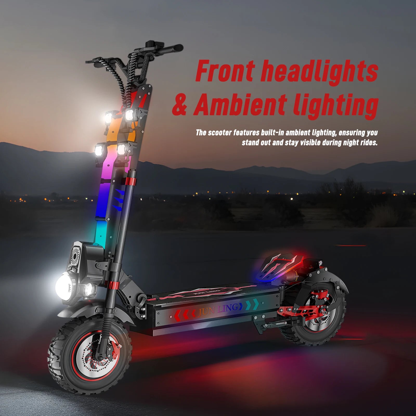 JUNLING JL86 10000W Electric Scooter for Adults with 55 MPH speed removeable battery kickscooter