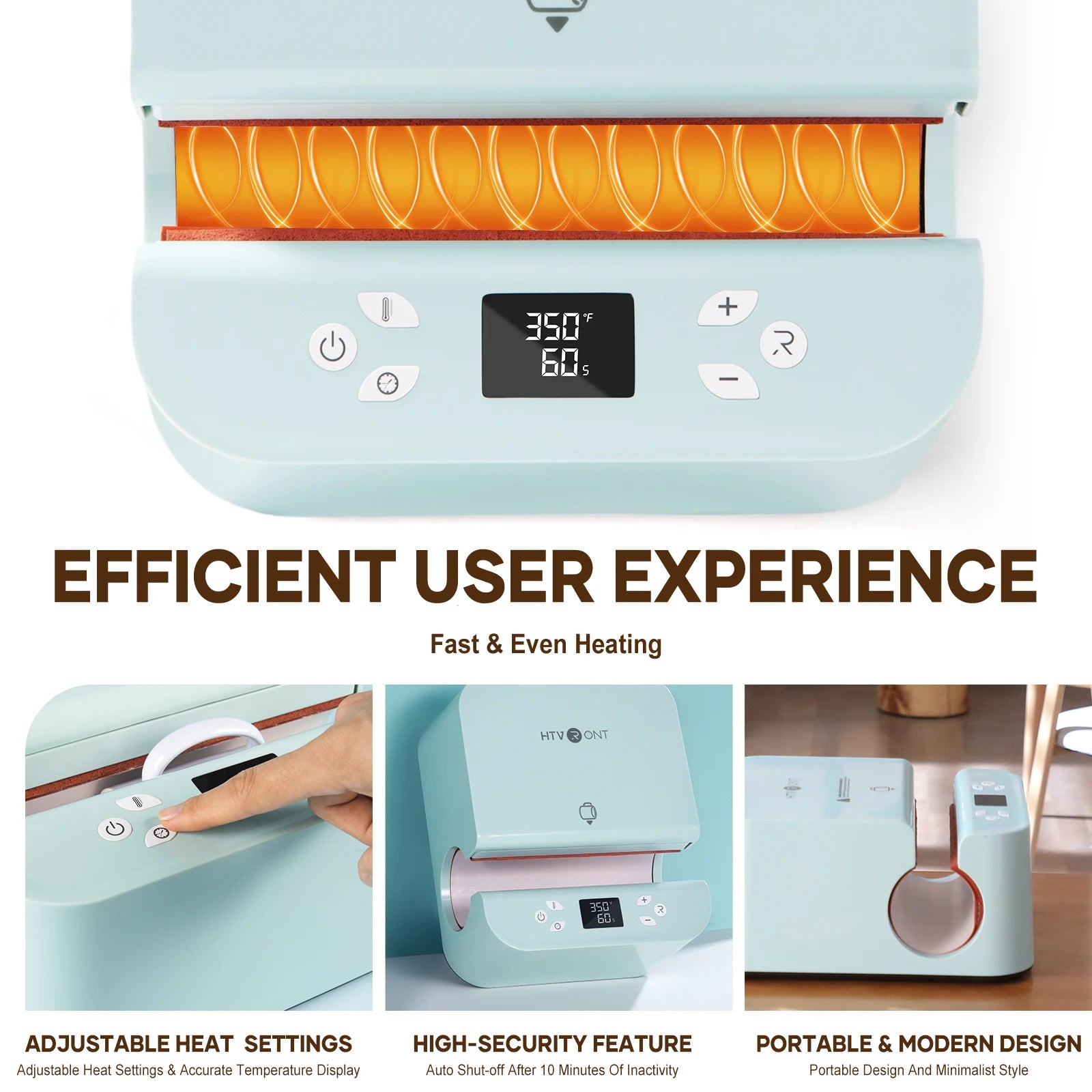 HTVRONT Automatic Heat Pres Machine+ Mug Tumbler Heat Press+ Square Heat Press+ Vinyl Cutter Machine for DIY Cups T-shirt +Gifts