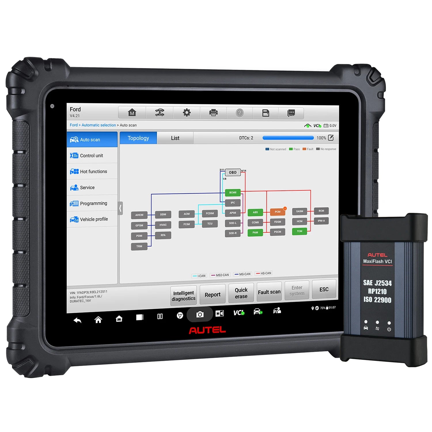 Autel Scanner Ultra Lite S Upgraded of MaxiSys MS909 Professional flagship Scan Tool, ECU Programming/Coding, 40+ Services
