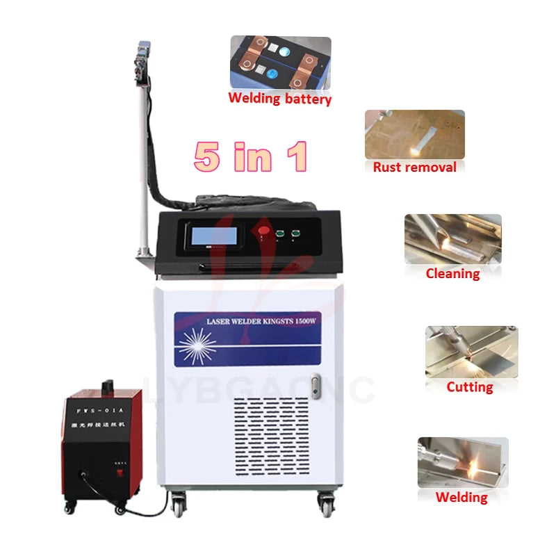 3000W Fiber Laser Welding 5 in 1 2000W Laser Welding Cleaning Cutting Machine 1500W For Metal Oxides On Stainless Steel