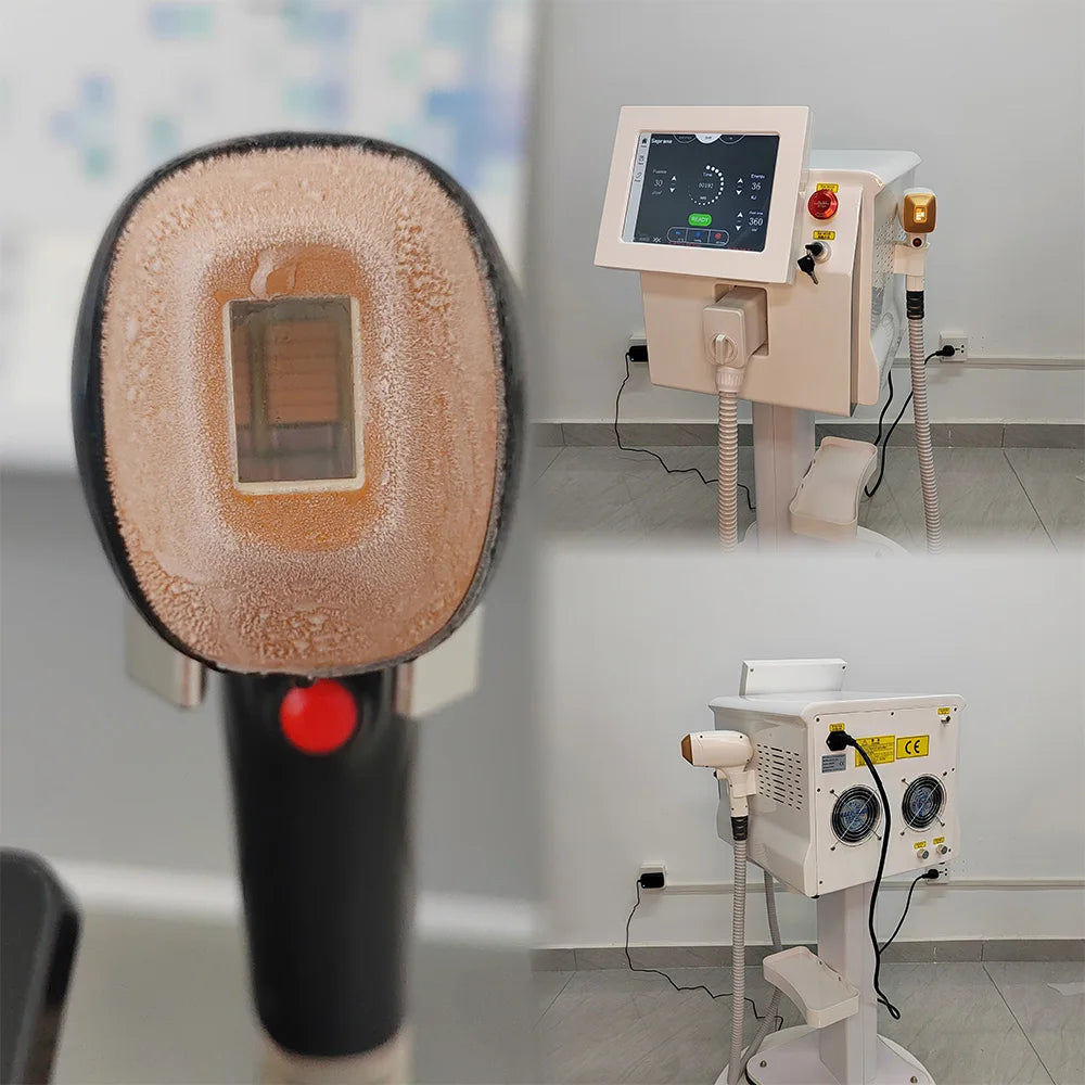 Professional Soprana Titanium Diode Laser Hair Removal Machine 3500W High Power Ice Laser Epilator 755 1064 808nm