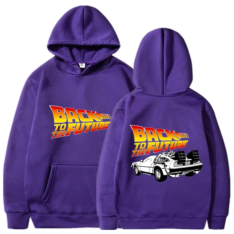 Back To The Future Hoodies Men Fashion Graphic Printed Long Sleeve Sweatshirts Women Casual Harajuku Pullover Tracksuit Sudadera