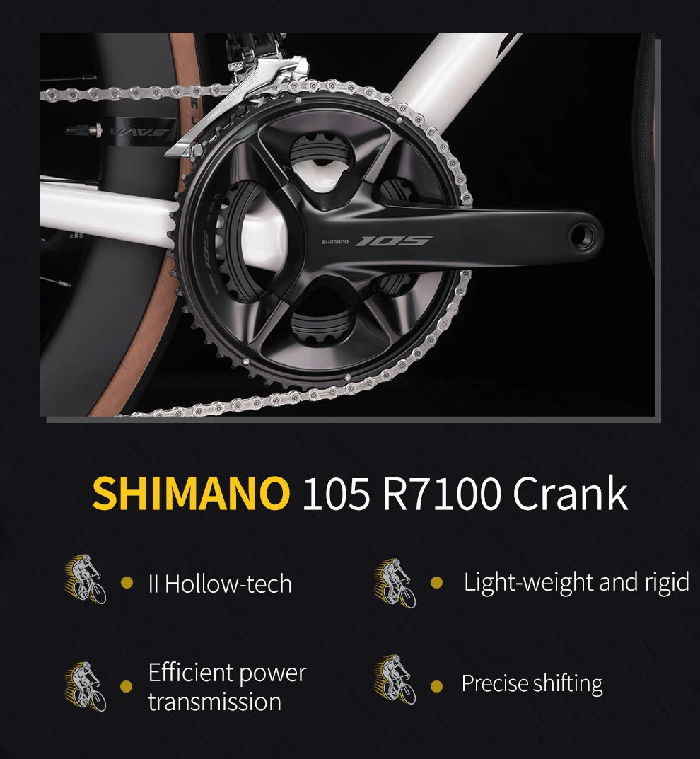 Ships from US SAVA F20 full Carbon Fiber Road Bike Race Bike 24-Speed Carbon Wheels+Carbon Handlebar with SHIMAN0 105 R7120