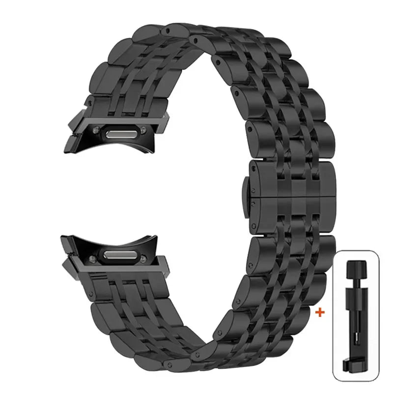 No Gaps Stainless Steel Strap For Samsung Galaxy Watch 6 5 4 44mm 40mm 5Pro 45mm Band Watch 6 4 Classic 43 47mm 42/46mm Bracelet
