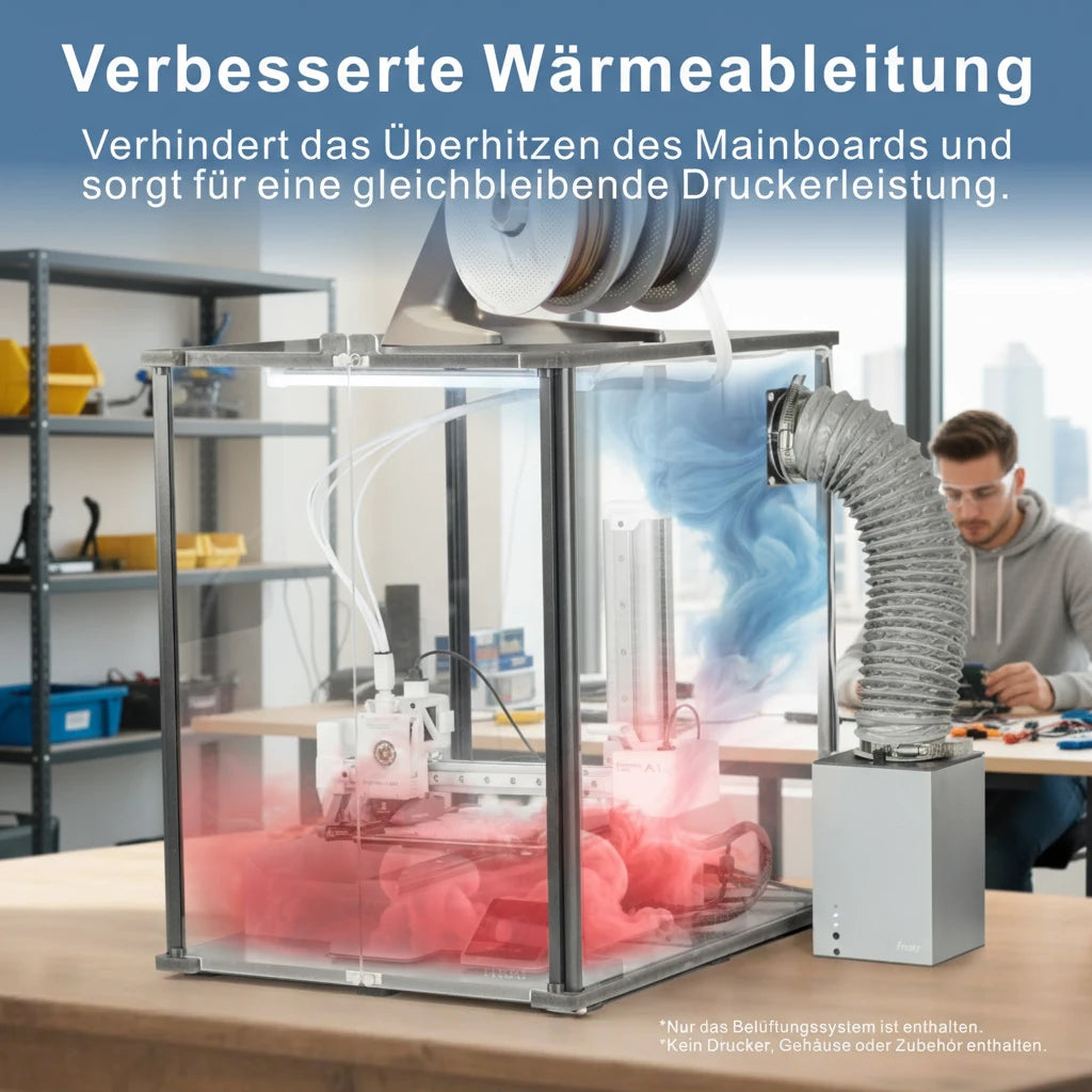 For Bambu Lab A1  FNATR 3D Printer Enclosure With Transparent Acrylic and Air Filter Upgraded 3D Printer Dust Cover for Bambu
