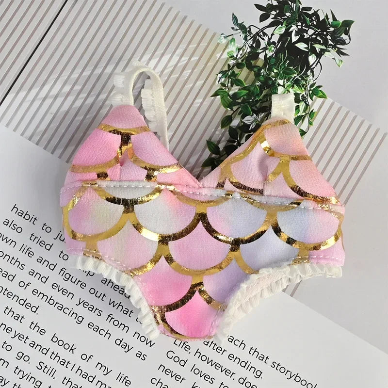 Swimsuit Beach Diving Surfboard for 15/17cm Labubu Glasses Swimming Circle for Labubu V1/V2/V3 Doll Clothes Outfit Accessories