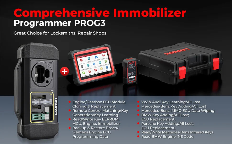 LAUNCH X431 IMMO Plus OBD2 Diagnostic Tools X-PROG 3 Car Key Programmer Anti-Theft Programming Auto Scanner Immobilizer