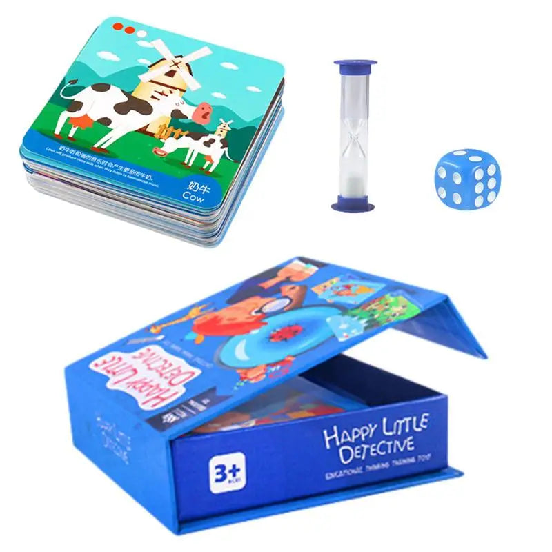 Memory Detective Game Happy Little Detective Memory Game Card Brain Card Games Friendly Party Game For Kids 3 And Up Toddlers2-4