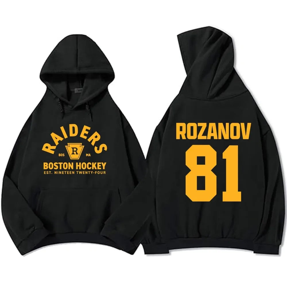 Shane Hollander 24 Llya Rozanov 81 Scott Hunter 21 Sweatshirt Heated Rivalry TV Hoodies Montreal Metros Boston Raiders Clothing