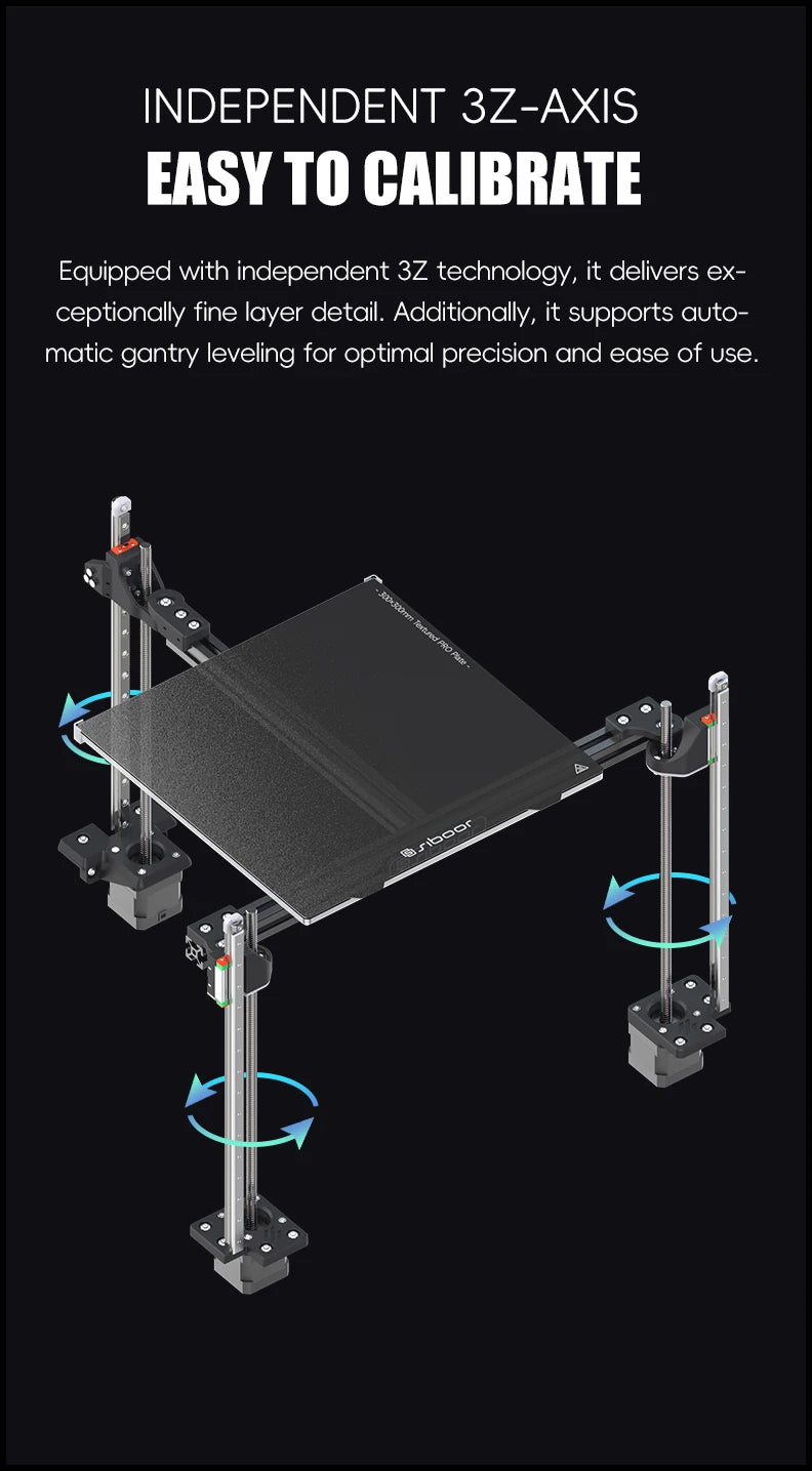 SIBOOR Voron Trident [June] 3D Pinter DIY CNC Metal Structure CoreXY 4AWD & All HIWIN Rails High Speed Voron 3D Pinter Kits