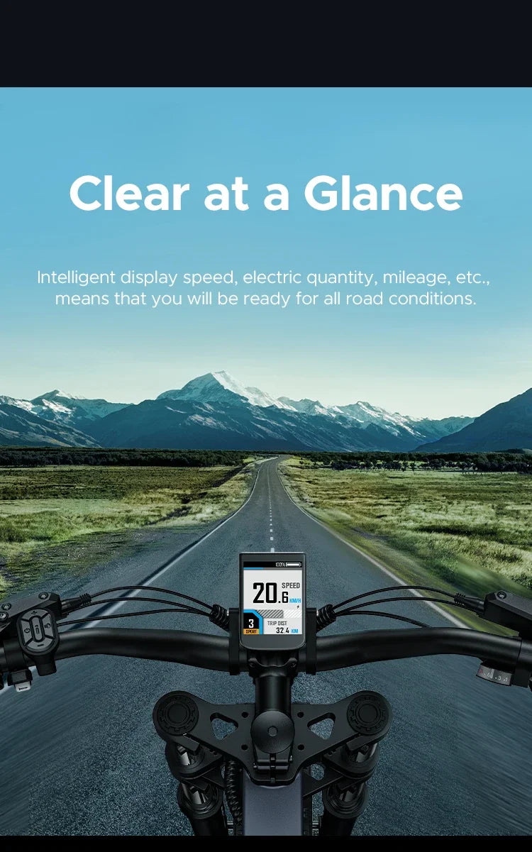 Electric Bicycle 1200W motor 48V 29AH Folding Mountain E-bike Engwe X26 X24 X20 26Inch Fat Tire Urban Commuting Electric Bike