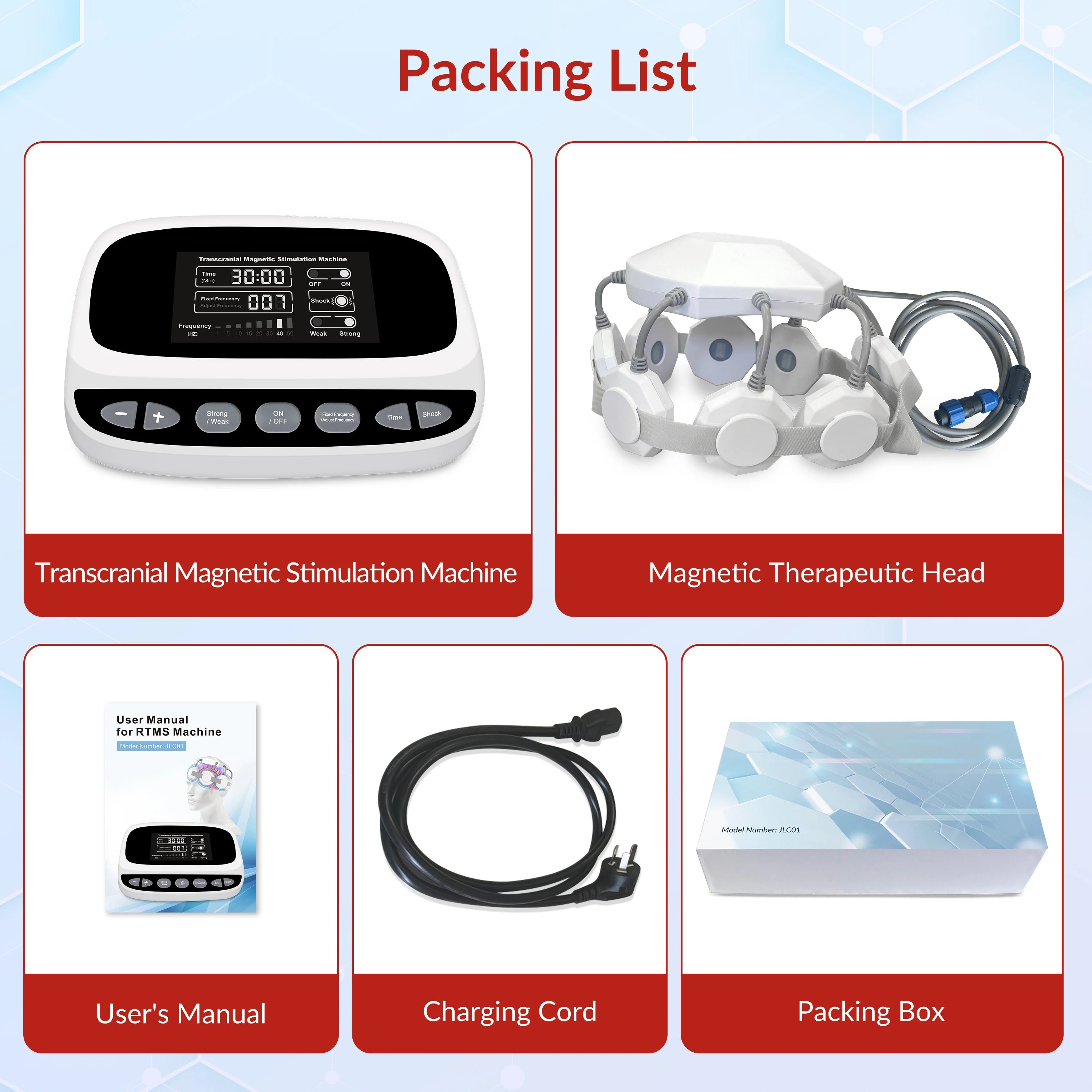 Best Gift Transcranial Magnetic Stimulator for Brain Health RTMS Therapy for Chronic Fatigue & Migraine Neuro Recovery Equipment