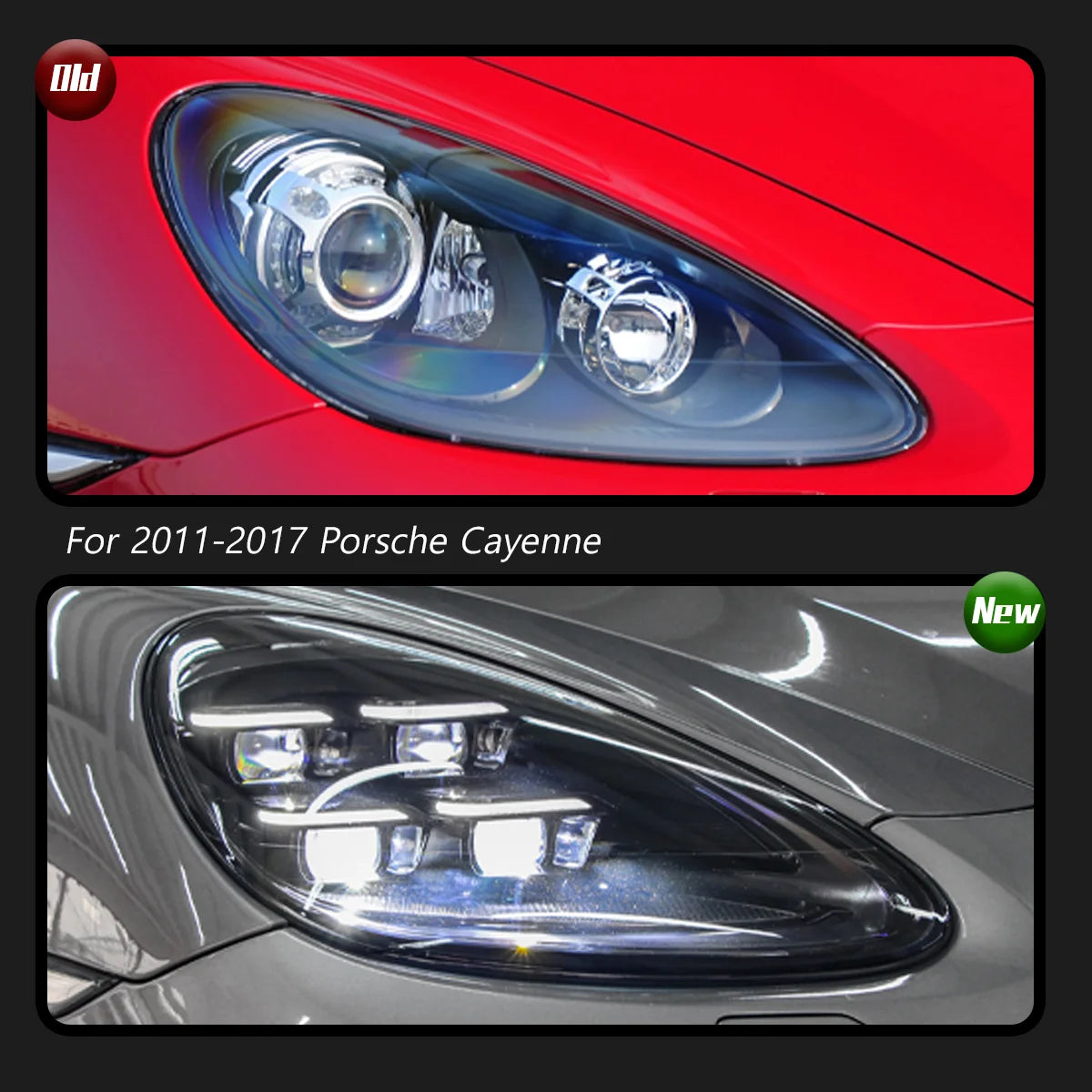 TYPY Car Accessories For Porsche Cayenne Headlights 2011-2017 958LEDMatrix Head Lamps Upgrade 2024 Style