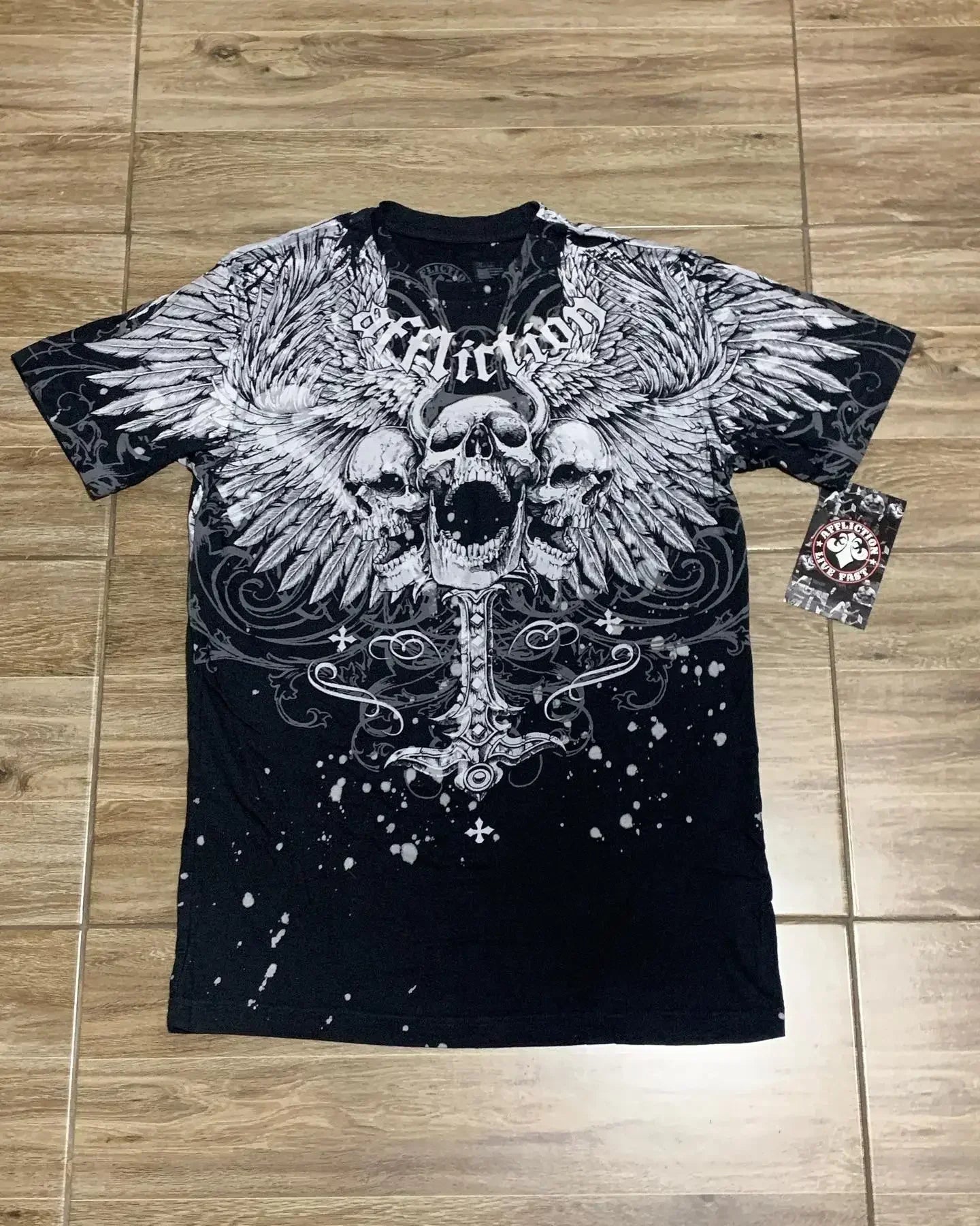 Y2K Gothic Harajuku Splice Printing White Long Sleeve New Punk Hip Hop Sexy T shirt Fashion Casual Pure Cotton Loose Tops Unisex