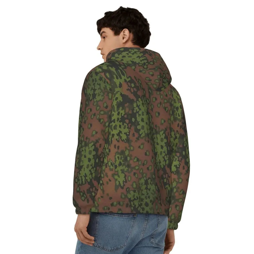 Splintertarn German WW2 Camouflage Army Military Camo  Zipper Hoodies Pullover Autumn Winter Sweatshirt Long Sleeve Tops