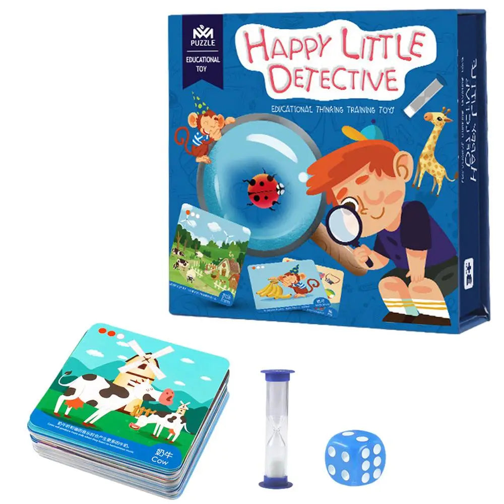 Memory Detective Game Happy Little Detective Memory Game Card Brain Card Games Friendly Party Game For Kids 3 And Up Toddlers2-4