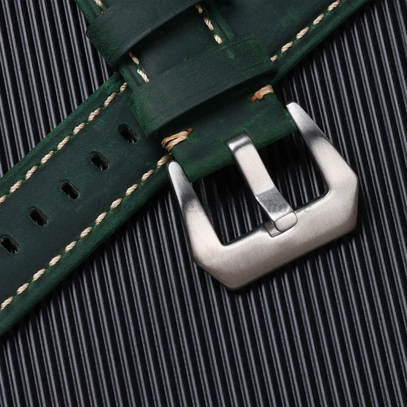 Genuine Leather Watch Strap for Panerai Band Men Women PAM111/441/312 Horse Cowhide Leather Belts 20mm 22mm 24mm 26mm for Casio