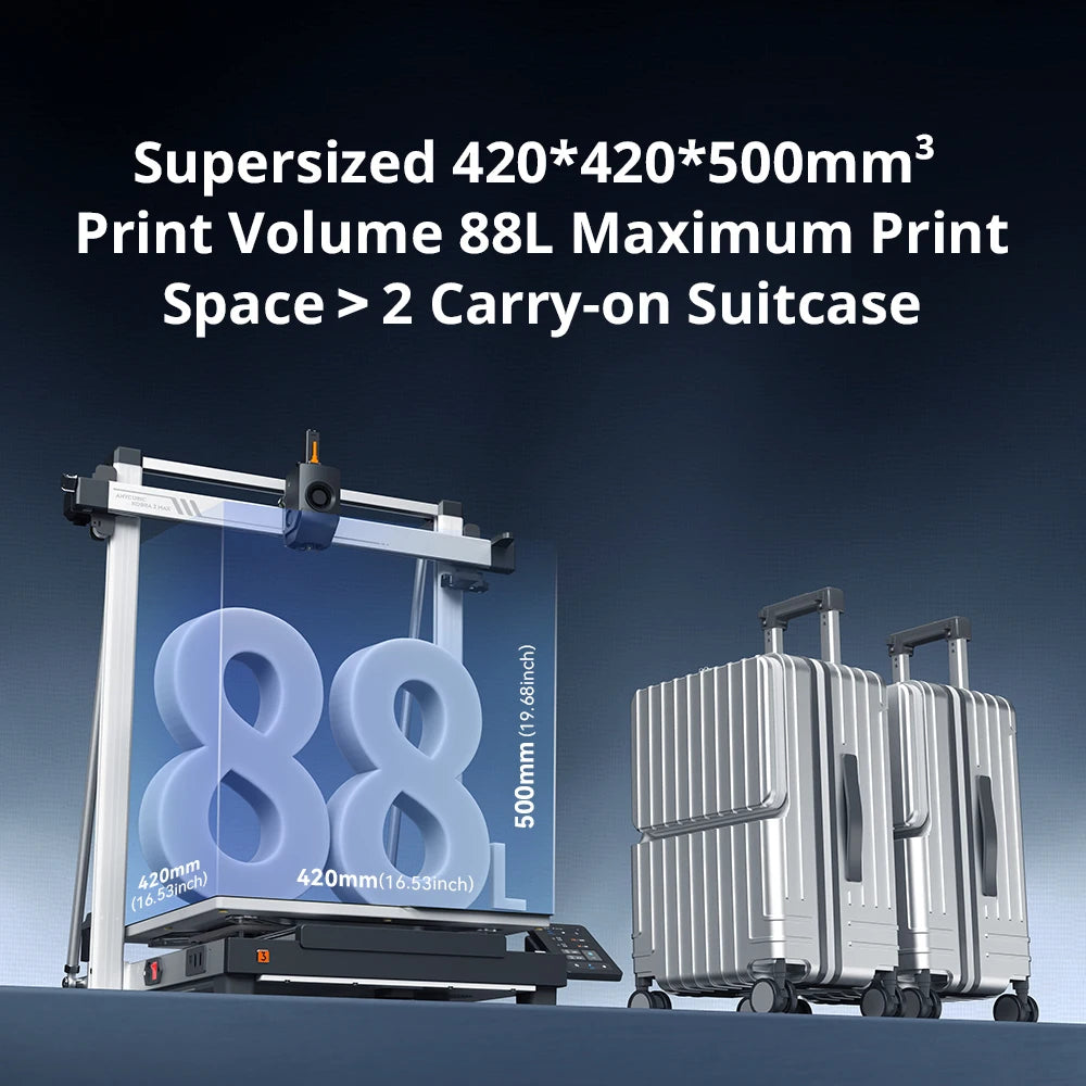 ANYCUBIC Kobra 3 Max Combo Multi-Color 3D Printer Max Speed 600mm/s Build Volume 500*420*420mm Smart APP Control 3D Printer