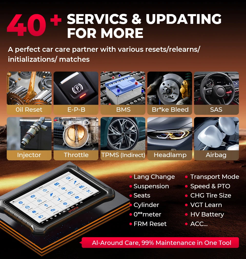 OTOFIX D1 PROS2 Diagnostic Scanner ECU Coding BiDirectional Control Bluetooth Diagnostic Tools 2 Years Free Update  OBD2 Scanner