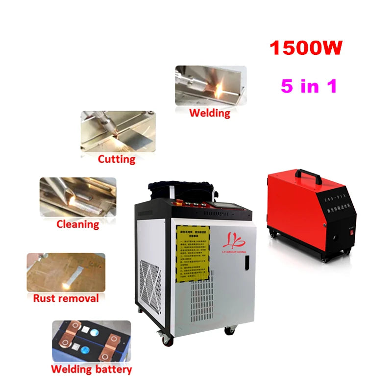 Raycus MAX 1500W 2200W 3000W Laser Welding Machine Handheld Laser Welder Fiber Laser Machine 5 in 1 for Cleaning Cutting Welding