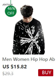 Oversized Men's Clothing Streetwear Sober Print Autumn Hip Hop Korean Long Sleeve Y2k Tops Tee Cotton Graphic Unisex Tshirt Goth