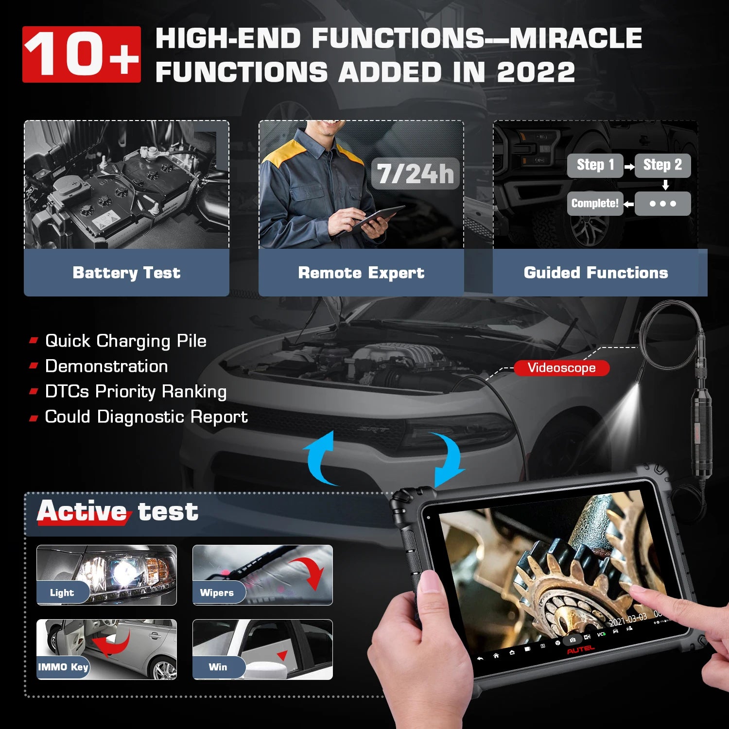 Autel Scanner Ultra Lite S Upgraded of MaxiSys MS909 Professional flagship Scan Tool, ECU Programming/Coding, 40+ Services