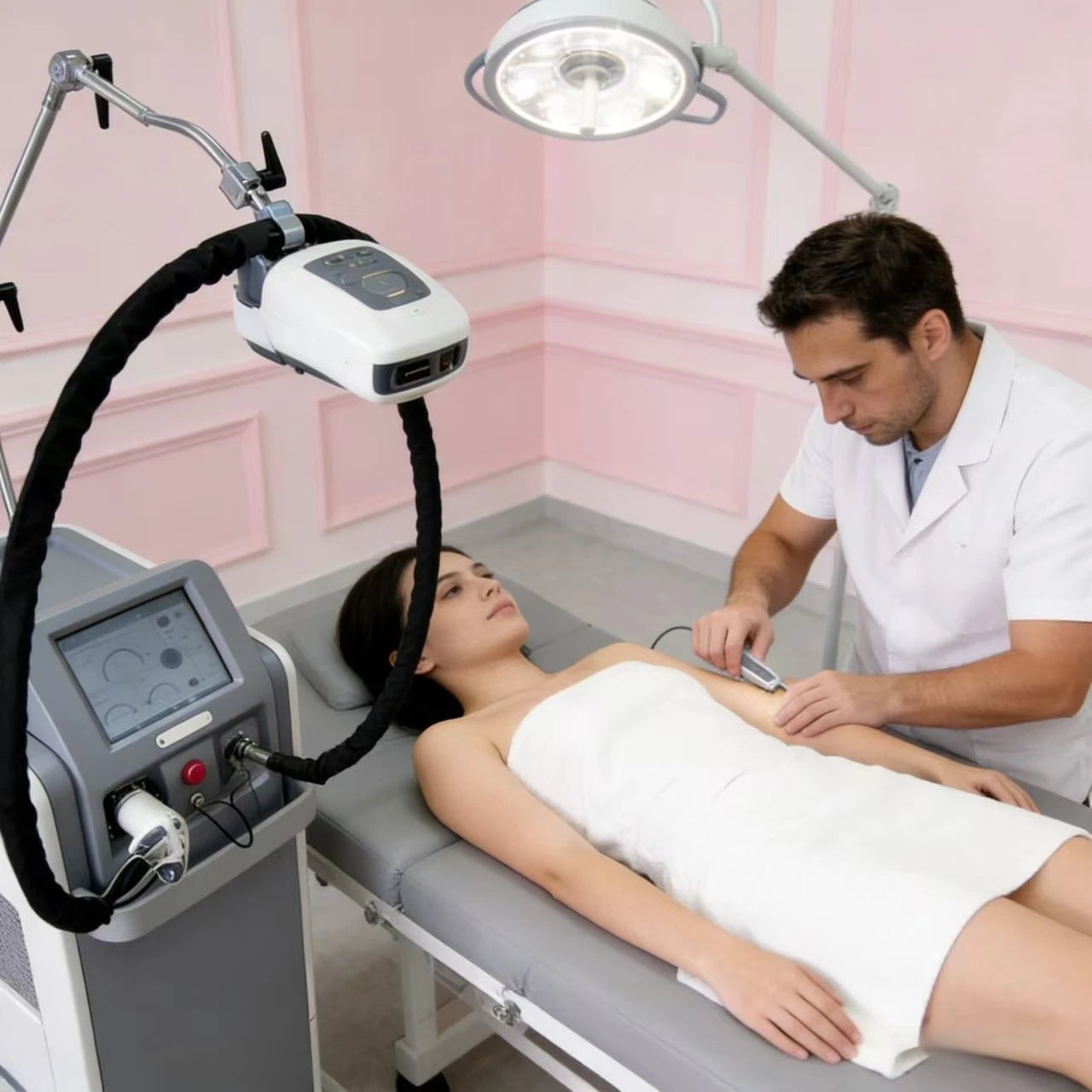 2026 SLyriclaser 1064/532nm long pulse width High quality 1064nm painless hair removal Clinic 755NM alexandrite machine