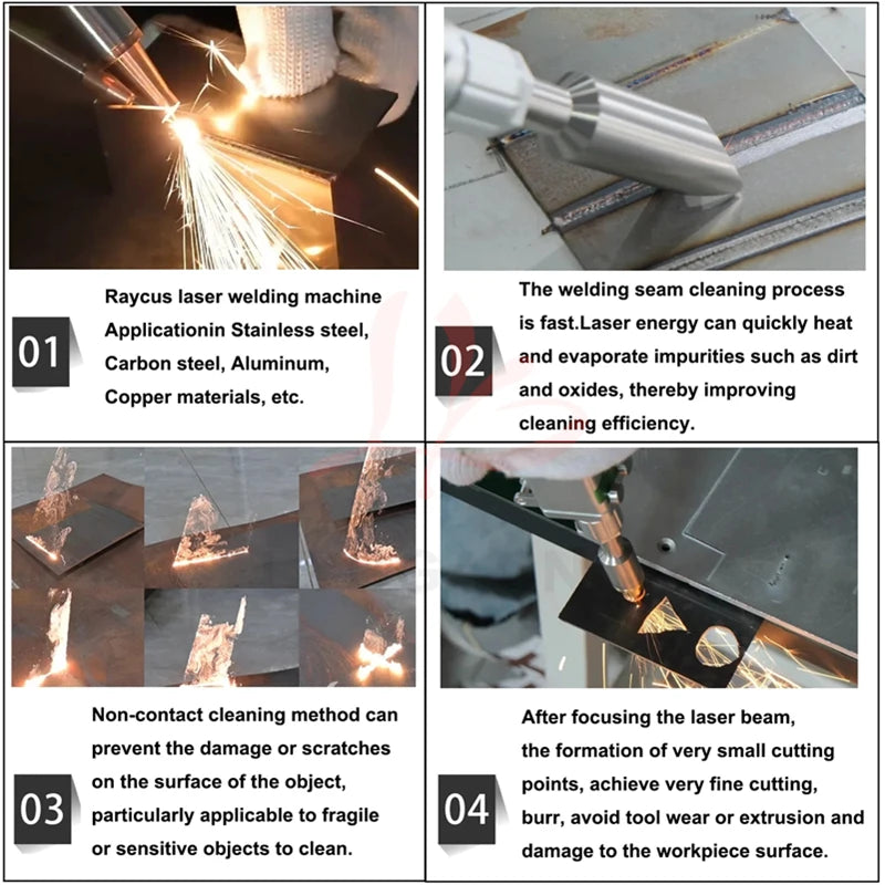 Raycus MAX 1500W 2200W 3000W Laser Welding Machine Handheld Laser Welder Fiber Laser Machine 5 in 1 for Cleaning Cutting Welding