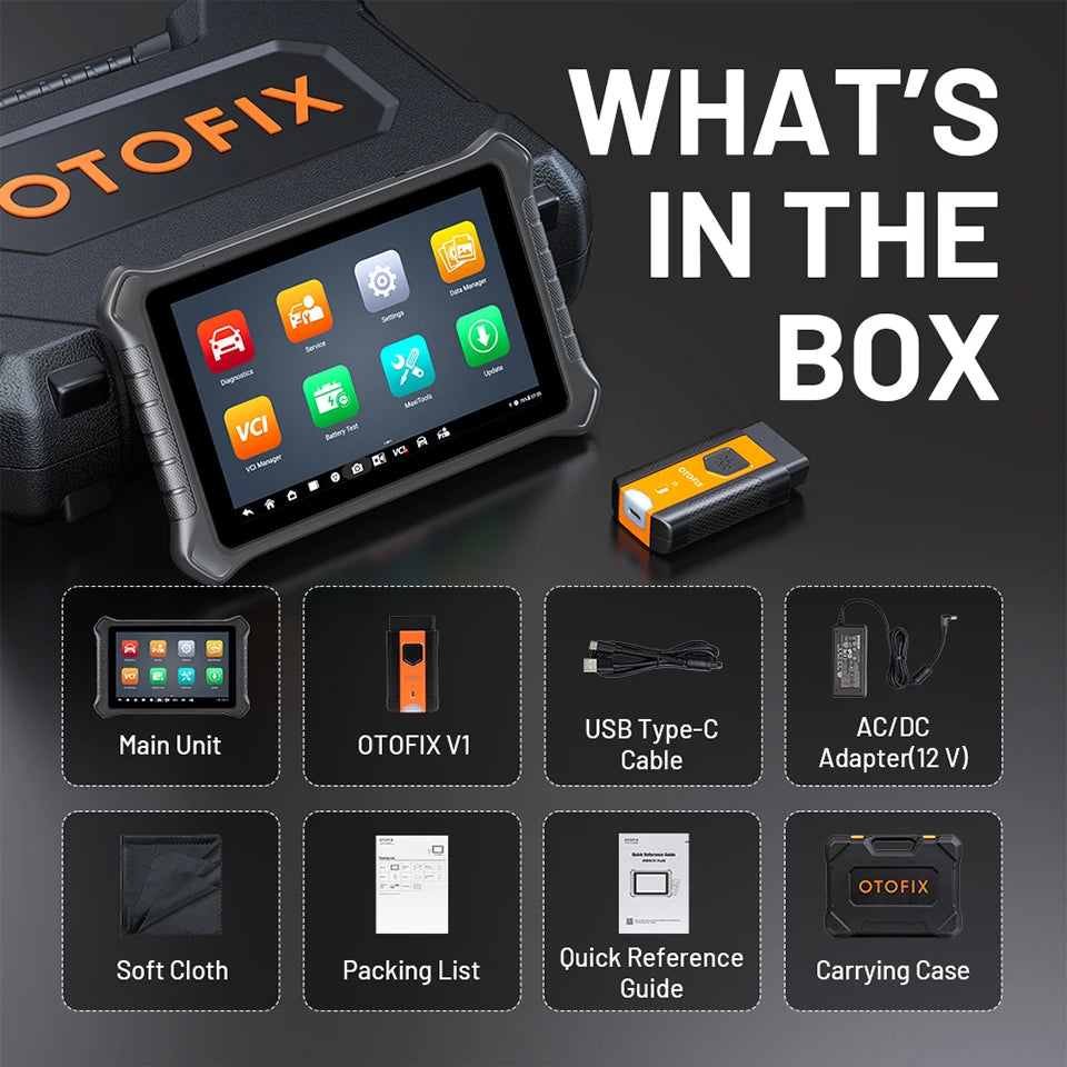 OTOFIX D1 PROS2 BiDirectional Scan Tool Upgrad of D1 PROS Bluetooth Scanner ECU Coding Diagnostic Scanner Tool FCA 2-Year Update
