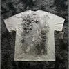 Y2K Gothic Harajuku Splice Printing White Long Sleeve New Punk Hip Hop Sexy T shirt Fashion Casual Pure Cotton Loose Tops Unisex