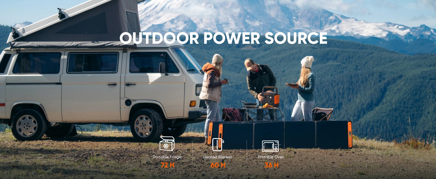 Jackery Explorer 2000 v2 with 12V Charging Cable,2200W output and 2040Wh of LiFePO₄ (LFP) capacity,5 years Warranty