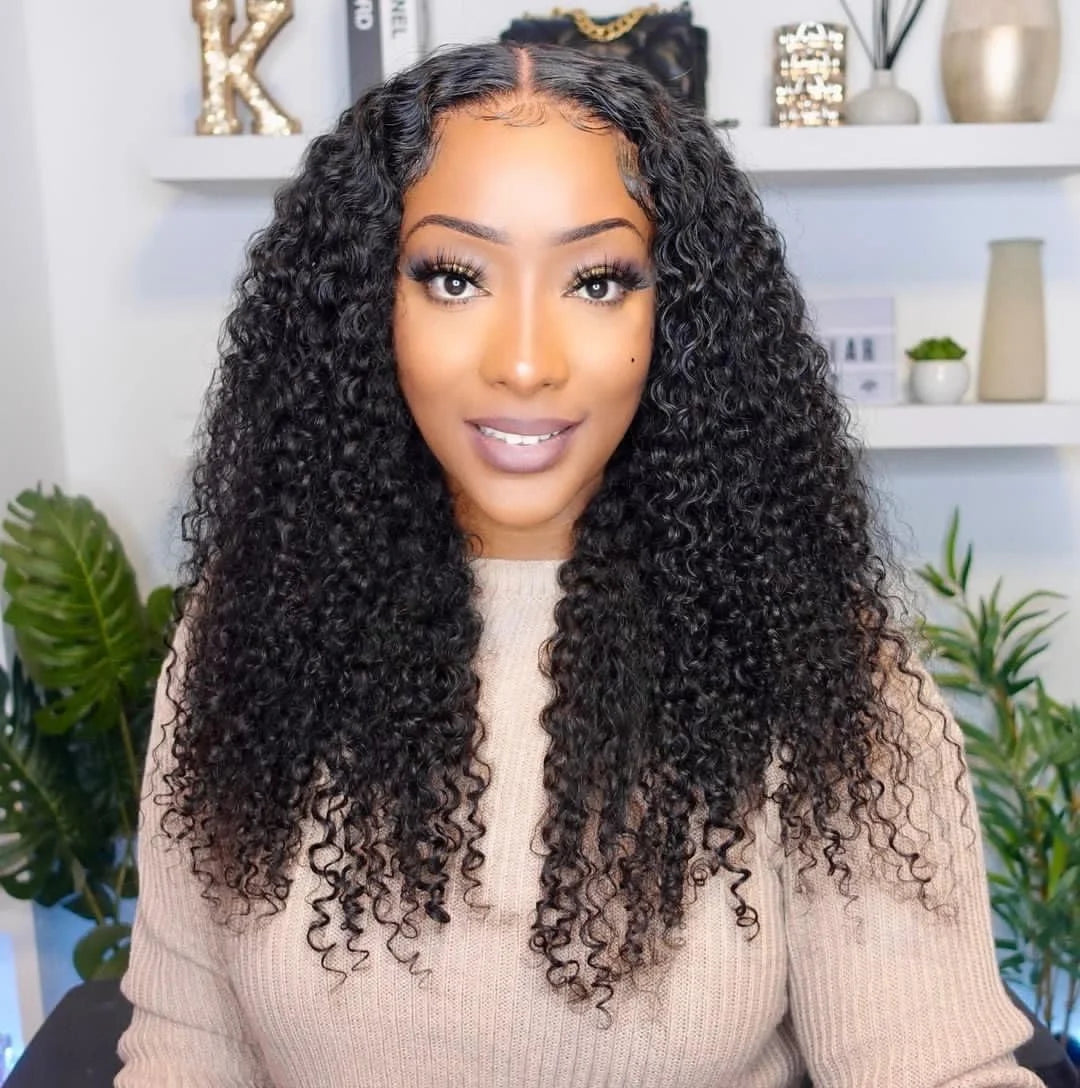 Glueless Wear And Go Kinky Curly Wig Human Hair Precut 7x5 13x6 HD Frontal Wigs Ready to Perplucked Curly Lace Front Wig On Sale