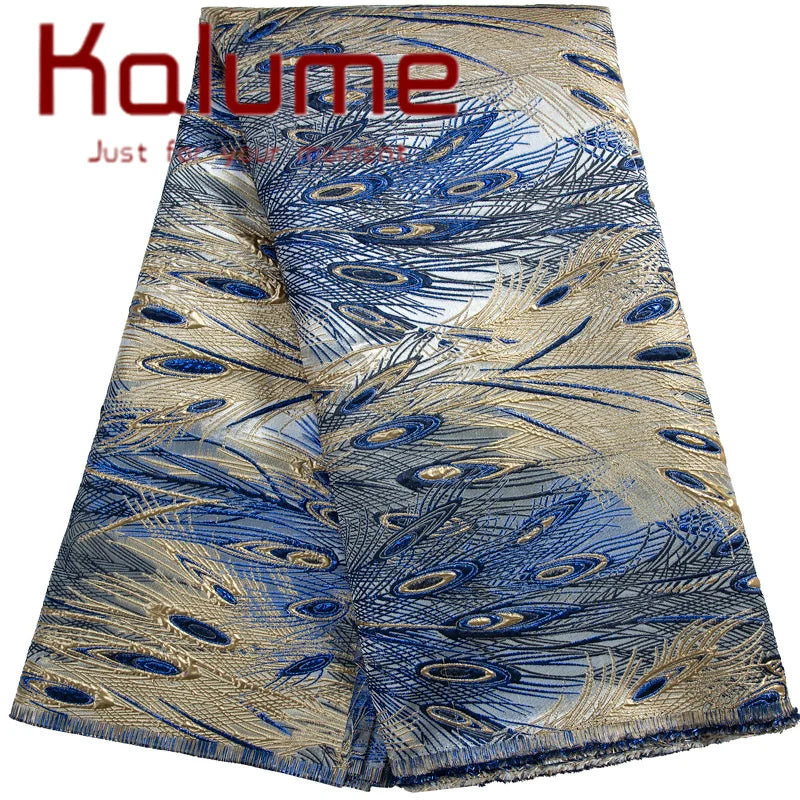 Kalume Lace 2025 Luxury African Brocade Lace Fabric High Quality French Gilding Lace Fabric For Sewing Cloth Party Dress F4442