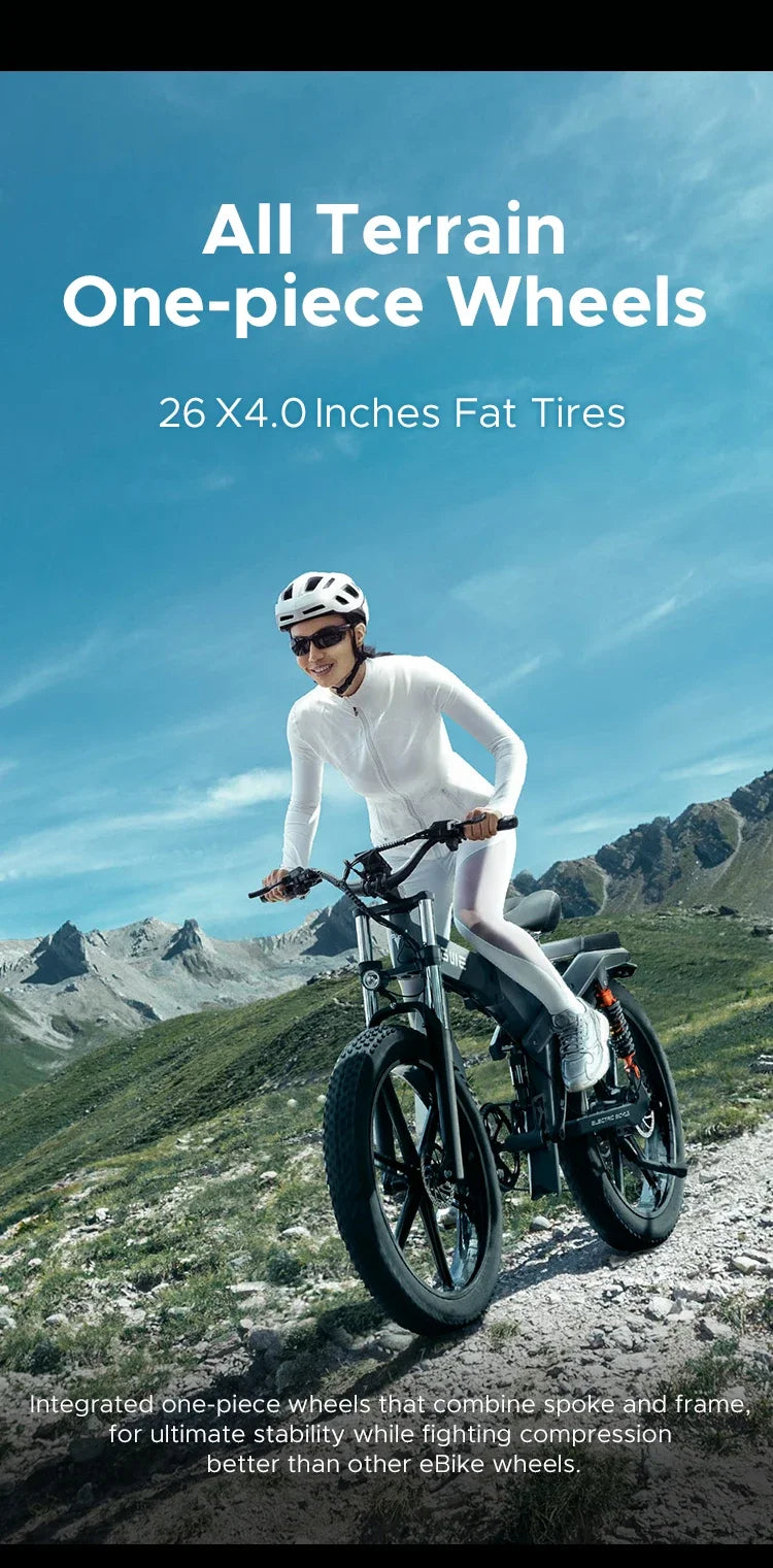 Electric Bicycle 1200W motor 48V 29AH Folding Mountain E-bike Engwe X26 X24 X20 26Inch Fat Tire Urban Commuting Electric Bike