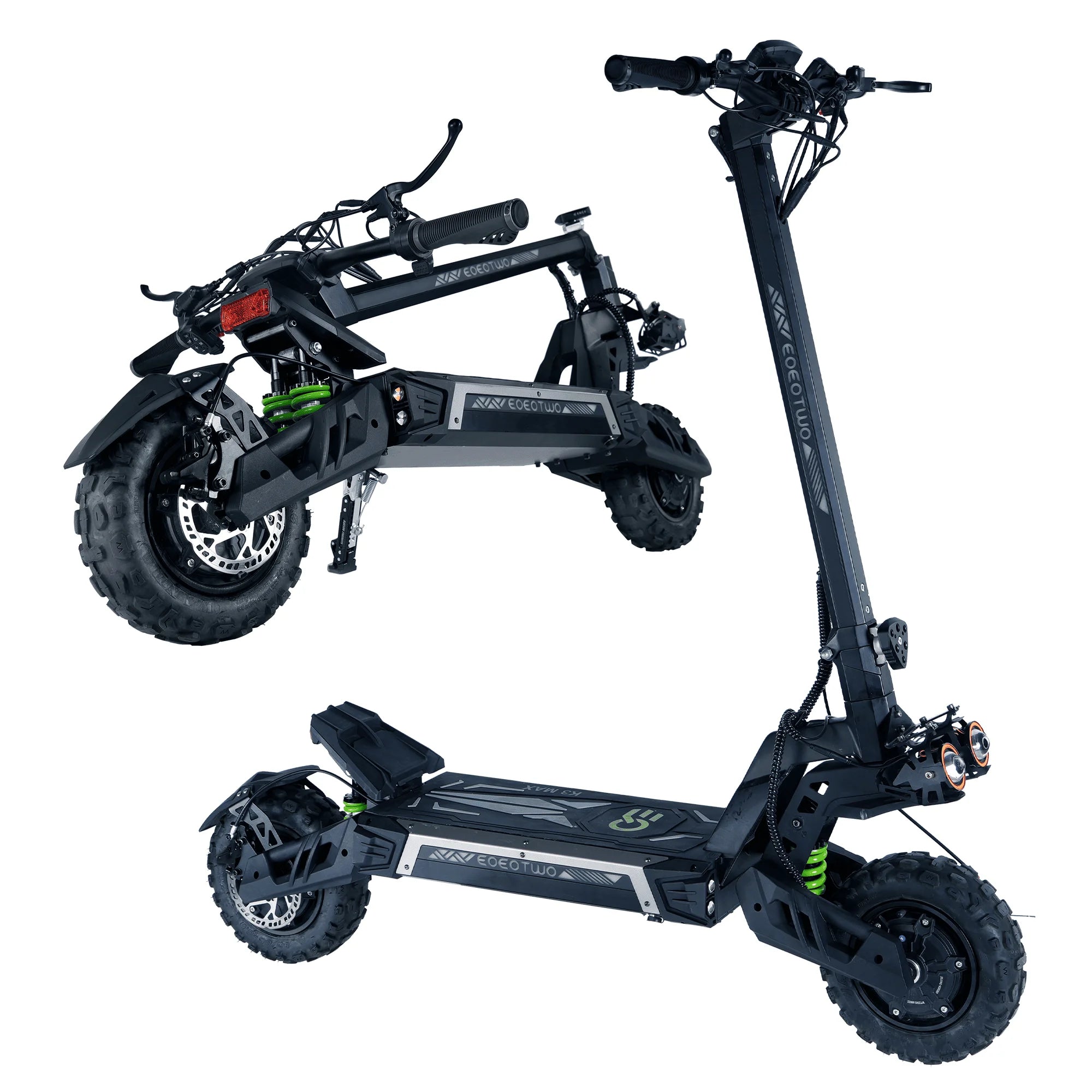 EOEOTWO Electric Scooter,6000W Dual Motor,55Mph Top Speed,60Miles Range,Scooter for Adults with Dual Suspension Hydraulic Brake