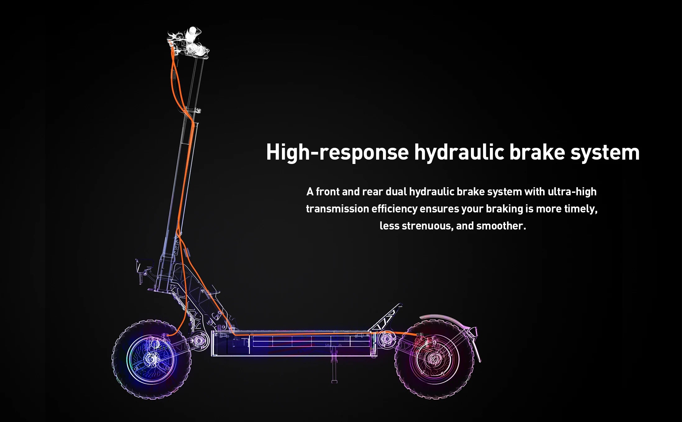JOYOR S10-S-Z Adult E-scooter 10 Inch Off Road Tire Off Road Electric Scooter 60V18Ah Battery Escooter 1000W*2 Dual motors