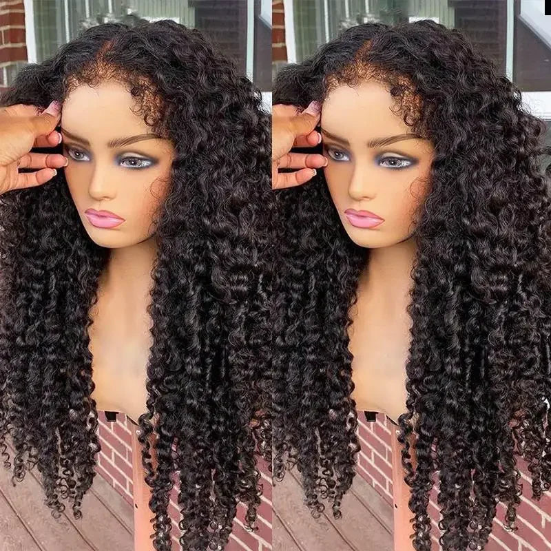 Glueless Wear And Go Kinky Curly Wig Human Hair Precut 7x5 13x6 HD Frontal Wigs Ready to Perplucked Curly Lace Front Wig On Sale