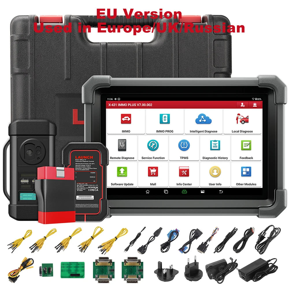 LAUNCH X431 IMMO Plus OBD2 Diagnostic Tools X-PROG 3 Car Key Programmer Anti-Theft Programming Auto Scanner Immobilizer