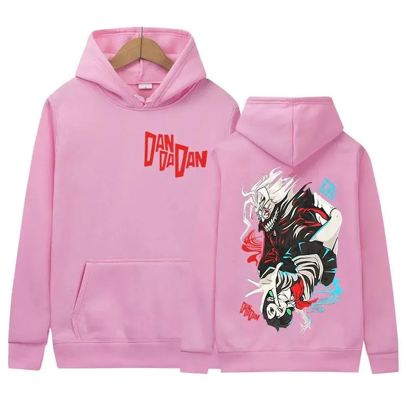 Japan Funny Anime Peripherals Dandadan Graphic Print Hoodies Men Women Harajuku Unisex Vintage Pullovers Oversized Sweatshirts
