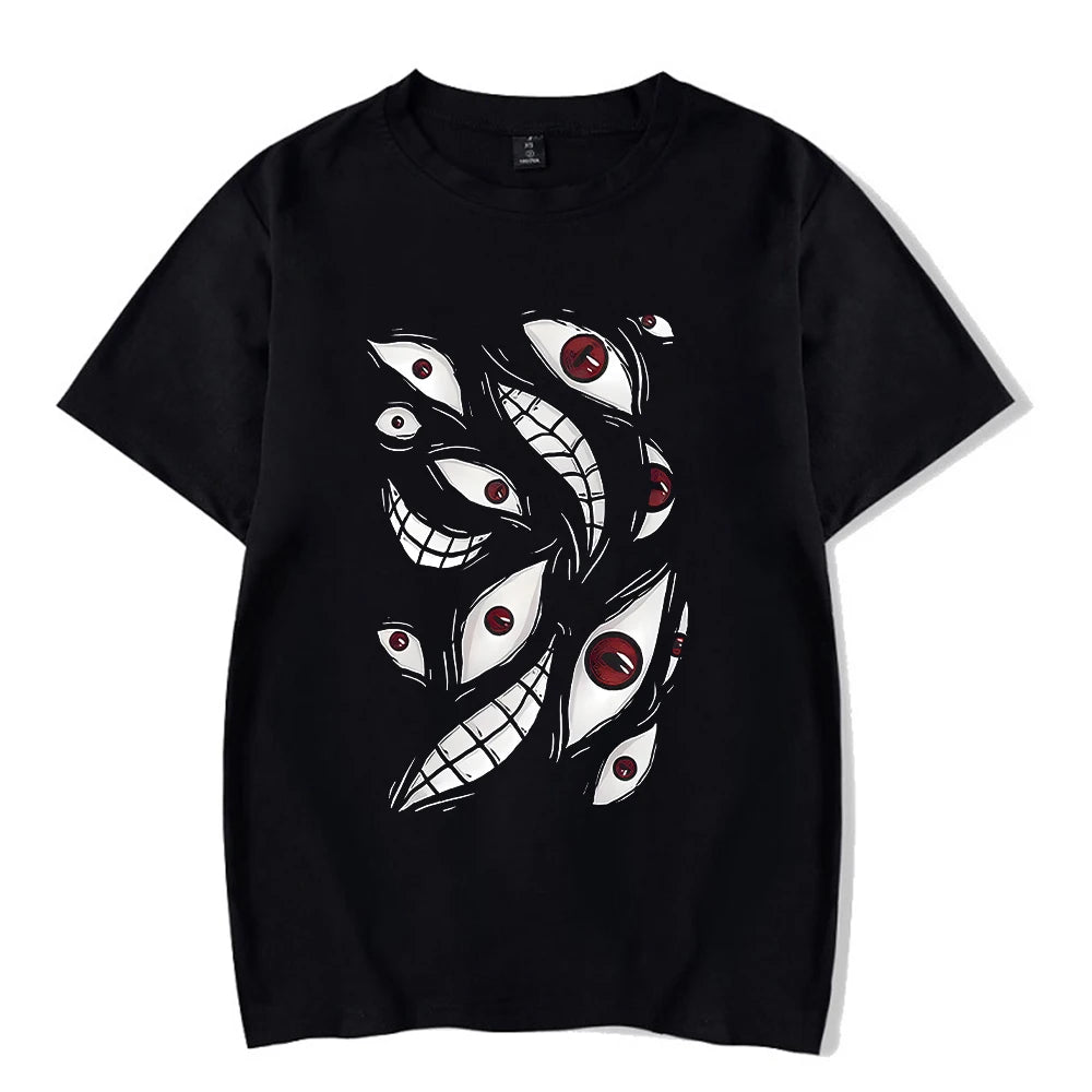 Hip Hop Men Streetwear Vintage Washed T-Shirt Anime Graphic T Shirt Men Harajuku Cotton Casual Short Sleeve Loose Vintage Tops