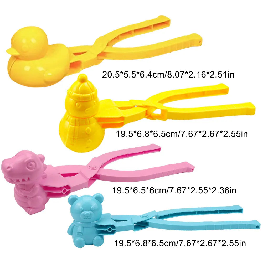 2/3/4PCS Duck Rice Mold DIY Sushi Molds Snowball/Rice Ball Maker Clip with Handle Cute Animal Rice Shaper Winter Snow Toys