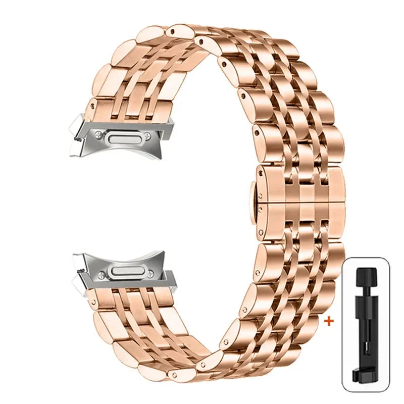 No Gaps Stainless Steel Strap For Samsung Galaxy Watch 6 5 4 44mm 40mm 5Pro 45mm Band Watch 6 4 Classic 43 47mm 42/46mm Bracelet