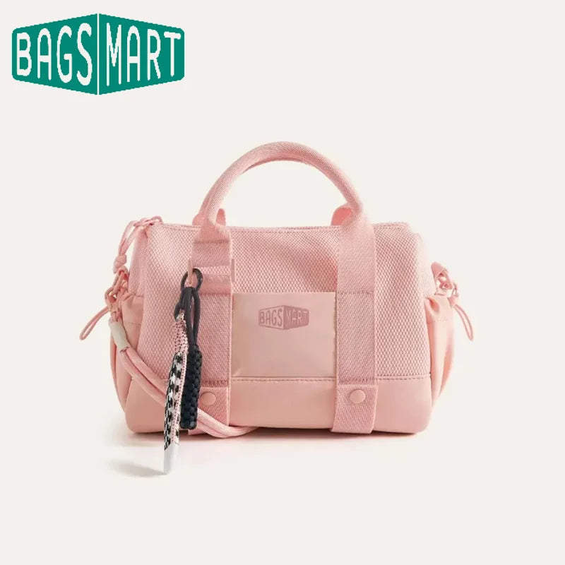 BAGSMART Mini Crossbody Bag Boston-style mini duffel crossbody bag for women, 5L suitable for travel daily use beach outings